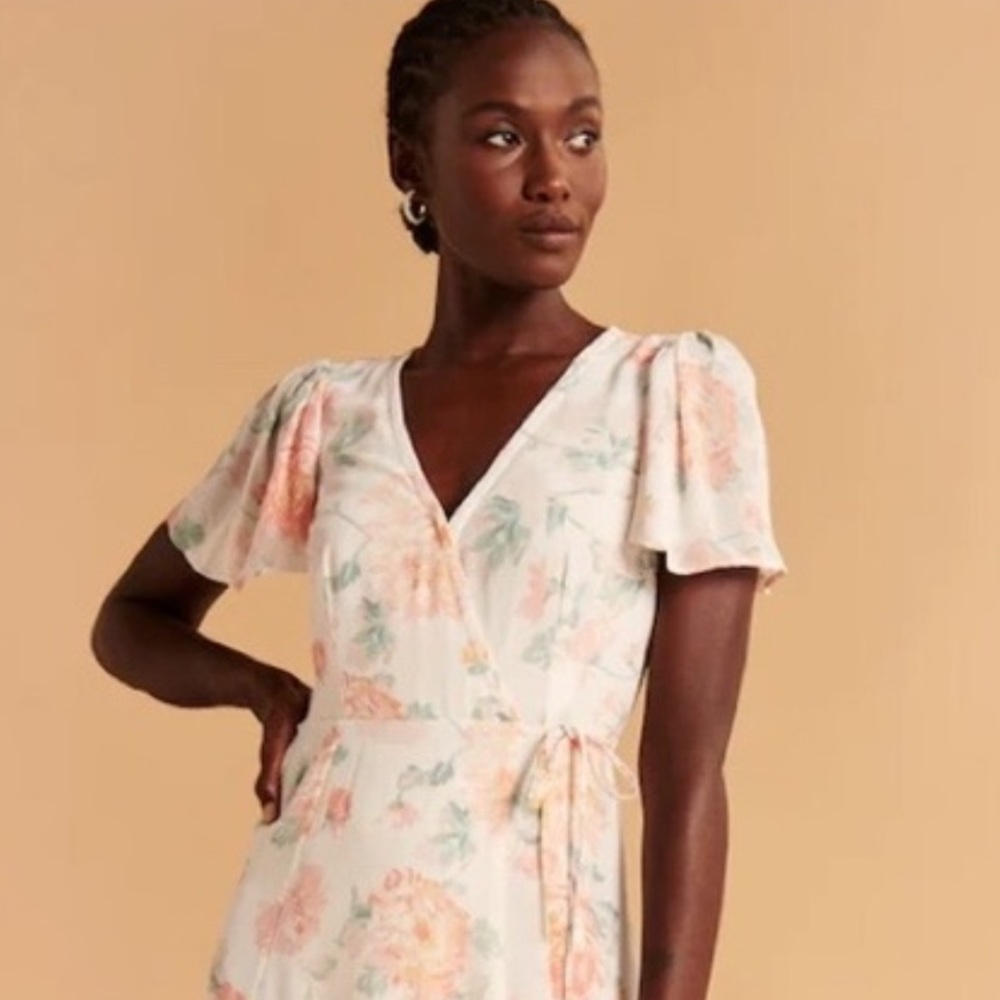 Abercrombie & Fitch Floral Wrap Dress - Size Medium
